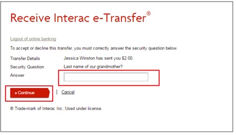 vancity-etransfer-setup-security-question