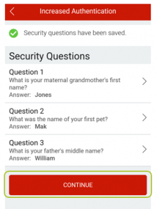 App review and confirm