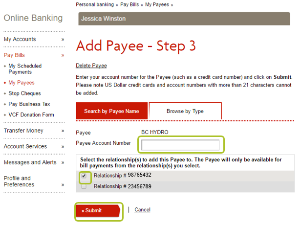 What Is My Payee Account Number