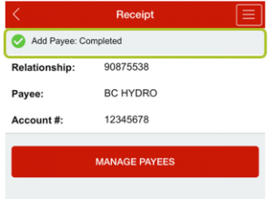 Add payee app 9