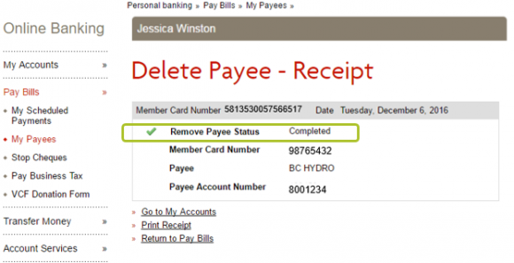 Delete payee desktop 3