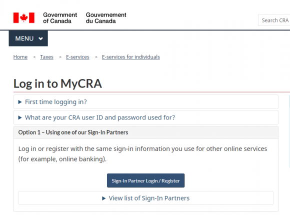 How do I log in to my Canada Revenue Agency (CRA) Account using my ...