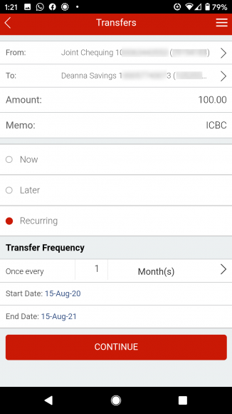 How do I set up a recurring transfer? - Learning Hub