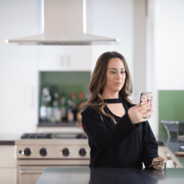 How do I set up Touch ID or Face ID on the mobile app?