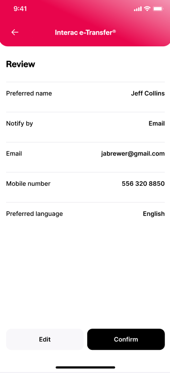 How do I create or edit Interac e-Transfer Profiles? - Learning Hub